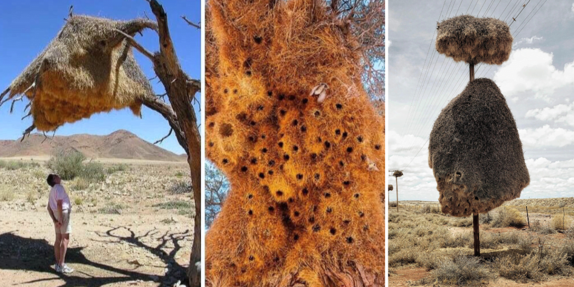 Architects of the Air: The Remarkable Communal Nests of Sociable Weavers