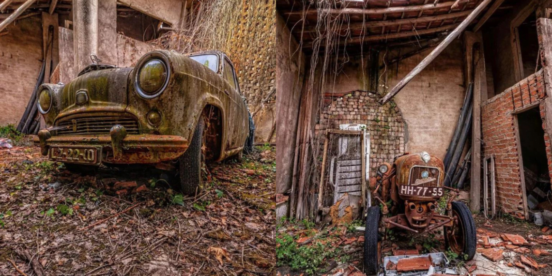 Unbelievable Discovery: Vintage Cars Uncovered in Abandoned Factory During Our Exploration (17 Pics)